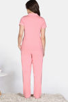 Zivame Cotton Tencel Pyjama Set - Pink Icing — thumbnail 3